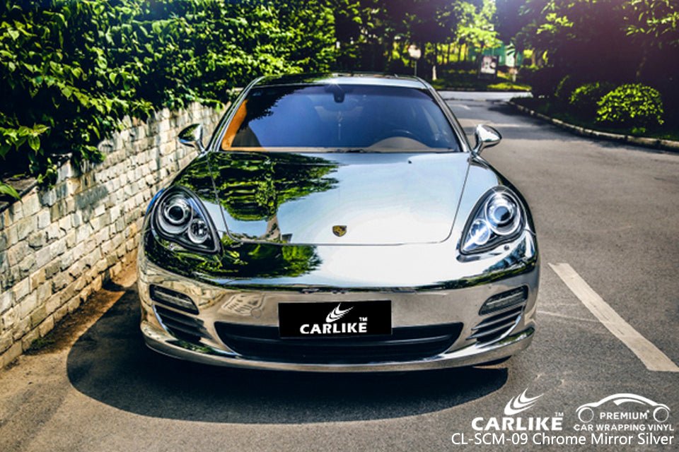 CARLIKE CL-SCM-09 Chrome Mirror Silver Vinyl - CARLIKE WRAP