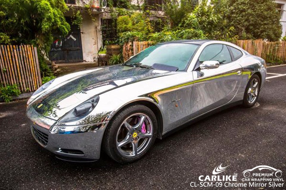 CARLIKE CL-SCM-09 Chrome Mirror Silver Vinyl - CARLIKE WRAP