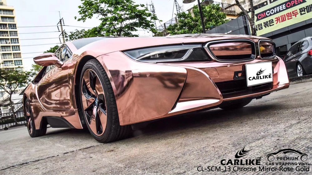 CARLIKE CL-SCM-13 Chrome Mirror Rose Gold Vinyl - CARLIKE WRAP