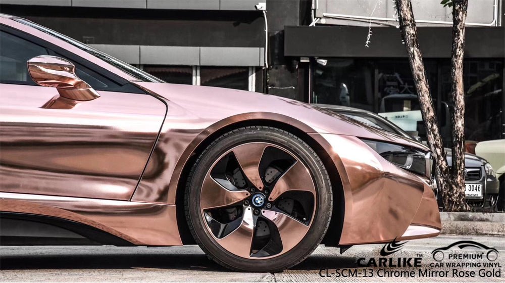 CARLIKE CL-SCM-13 Chrome Mirror Rose Gold Vinyl - CARLIKE WRAP