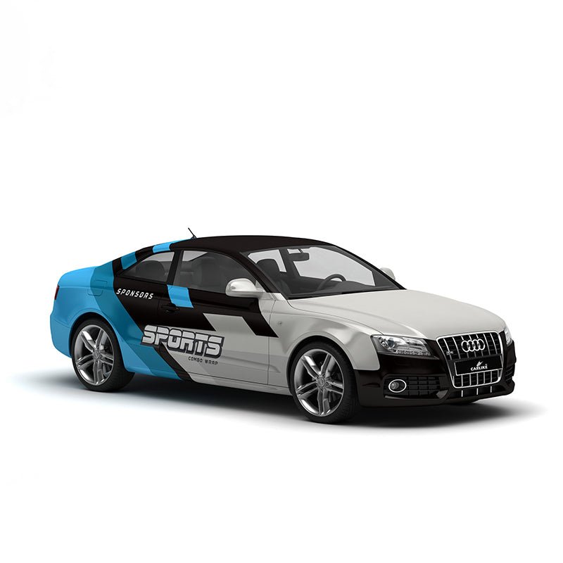 CARLIKE CL-SD002 Pattern Audi S Track High-precision Printing Customized Car Vinyl Wrap - CARLIKE WRAP