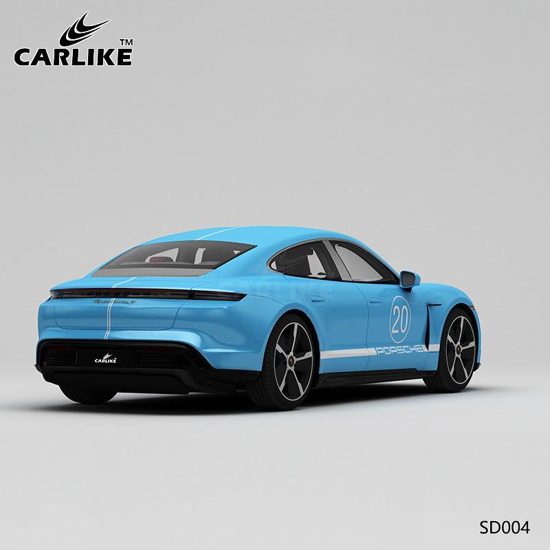 CARLIKE CL-SD004 Pattern Blue Gulf Oil Track High-precision Printing Customized Car Vinyl Wrap - CARLIKE WRAP