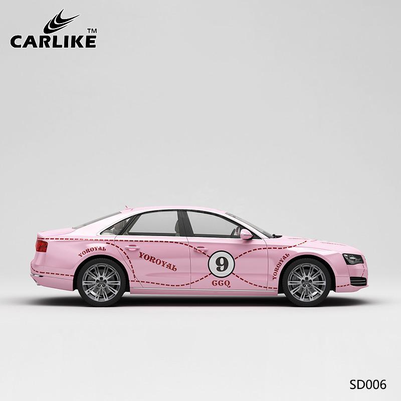 CARLIKE CL-SD006 Pattern Pink Pig Painting High-precision Printing Customized Car Vinyl Wrap - CARLIKE WRAP