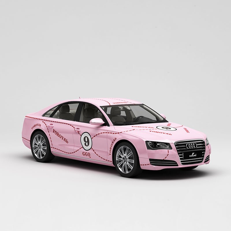 CARLIKE CL-SD006 Pattern Pink Pig Painting High-precision Printing Customized Car Vinyl Wrap - CARLIKE WRAP