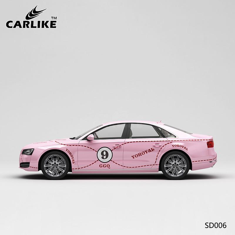 CARLIKE CL-SD006 Pattern Pink Pig Painting High-precision Printing Customized Car Vinyl Wrap - CARLIKE WRAP