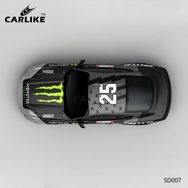 CARLIKE CL-SD007 Pattern Ghost Claw Track Painting High-precision Printing Customized Car Vinyl Wrap - CARLIKE WRAP