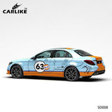 CARLIKE CL-SD008 Pattern Gulf Oil Track High-precision Printing Customized Car Vinyl Wrap - CARLIKE WRAP
