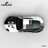 CARLIKE CL-SD009 Pattern Black and White Camouflage High-precision Printing Customized Car Vinyl Wrap - CARLIKE WRAP