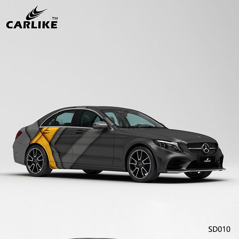 CARLIKE CL-SD010 Pattern Simple Ribbon High-precision Printing Customized Car Vinyl Wrap - CARLIKE WRAP