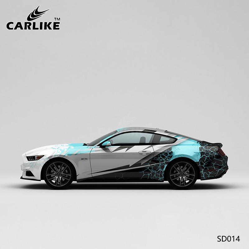 CARLIKE CL-SD014 Pattern Lightning Crack High-precision Printing Customized Car Vinyl Wrap - CARLIKE WRAP