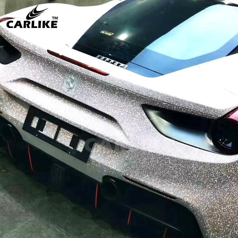CARLIKE CL-SGD-02 Super Glitter Diamond Stone Silver Vinyl - CARLIKE WRAP