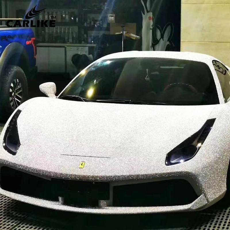 CARLIKE CL-SGD-02 Super Glitter Diamond Stone Silver Vinyl - CARLIKE WRAP