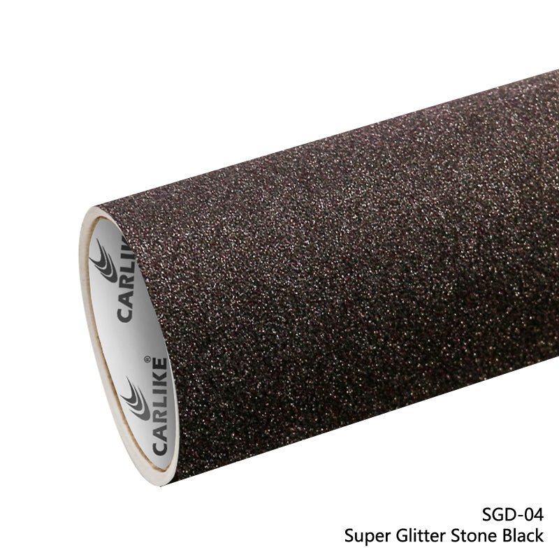 CARLIKE CL-SGD-04 Super Glitter Diamond Stone Black Vinyl - CARLIKE WRAP