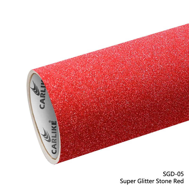 CARLIKE CL-SGD-05 Super Glitter Diamond Stone Red Vinyl - CARLIKE WRAP