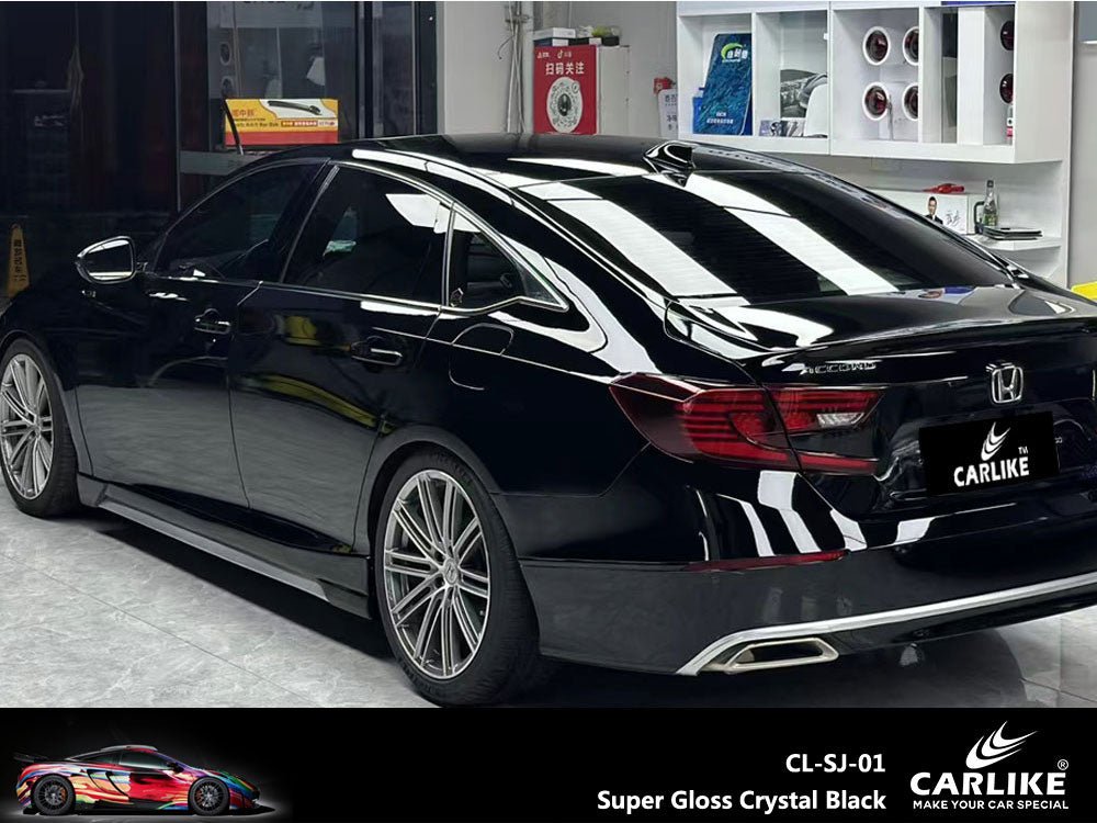 CARLIKE CL-SJ-01 Super Gloss Crystal Black Vinyl - CARLIKE WRAP