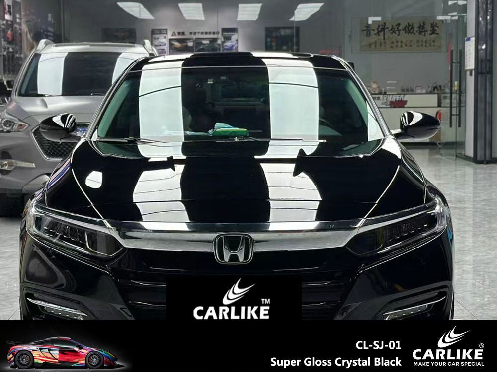 CARLIKE CL-SJ-01PR Super Gloss Crystal Black Heat Repair Vinyl PET Liner - CARLIKE WRAP