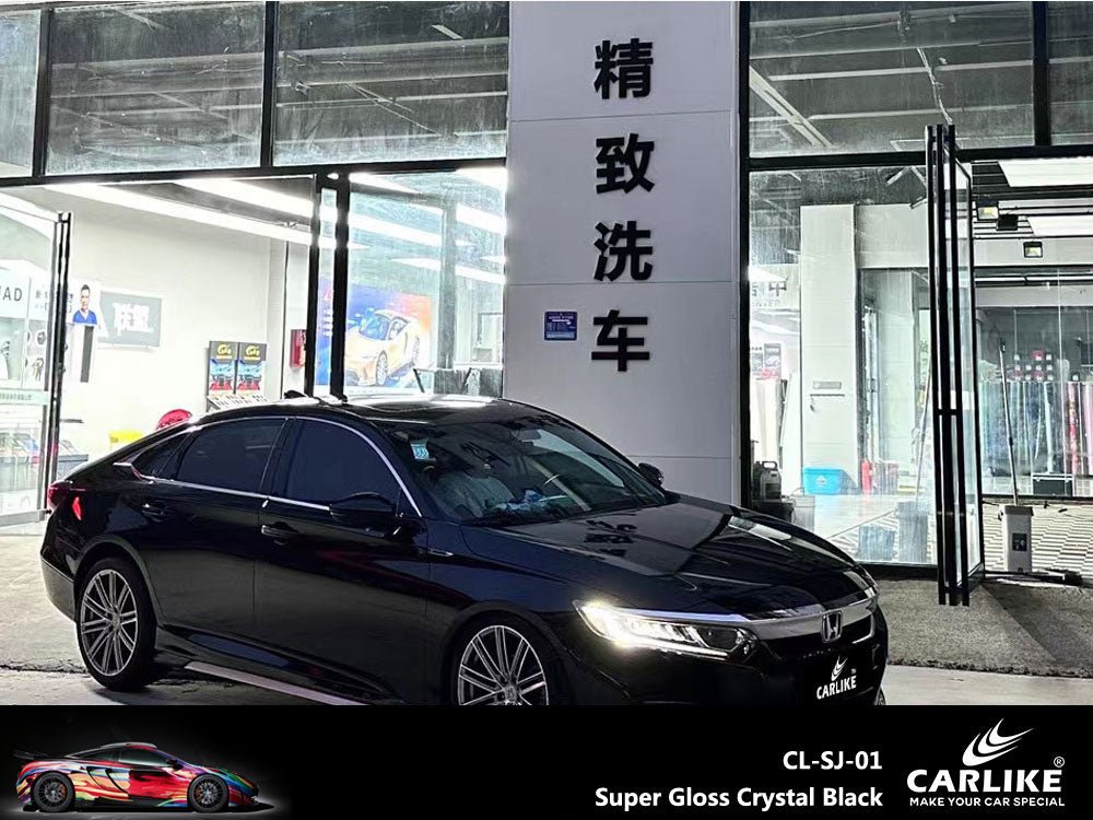 CARLIKE CL-SJ-01PR Super Gloss Crystal Black Heat Repair Vinyl PET Liner - CARLIKE WRAP