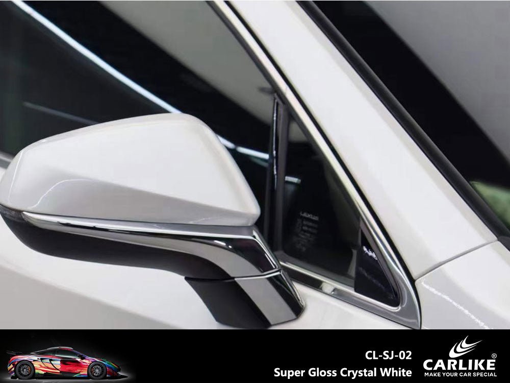 CARLIKE CL-SJ-02 Super Gloss Crystal White Vinyl - CARLIKE WRAP
