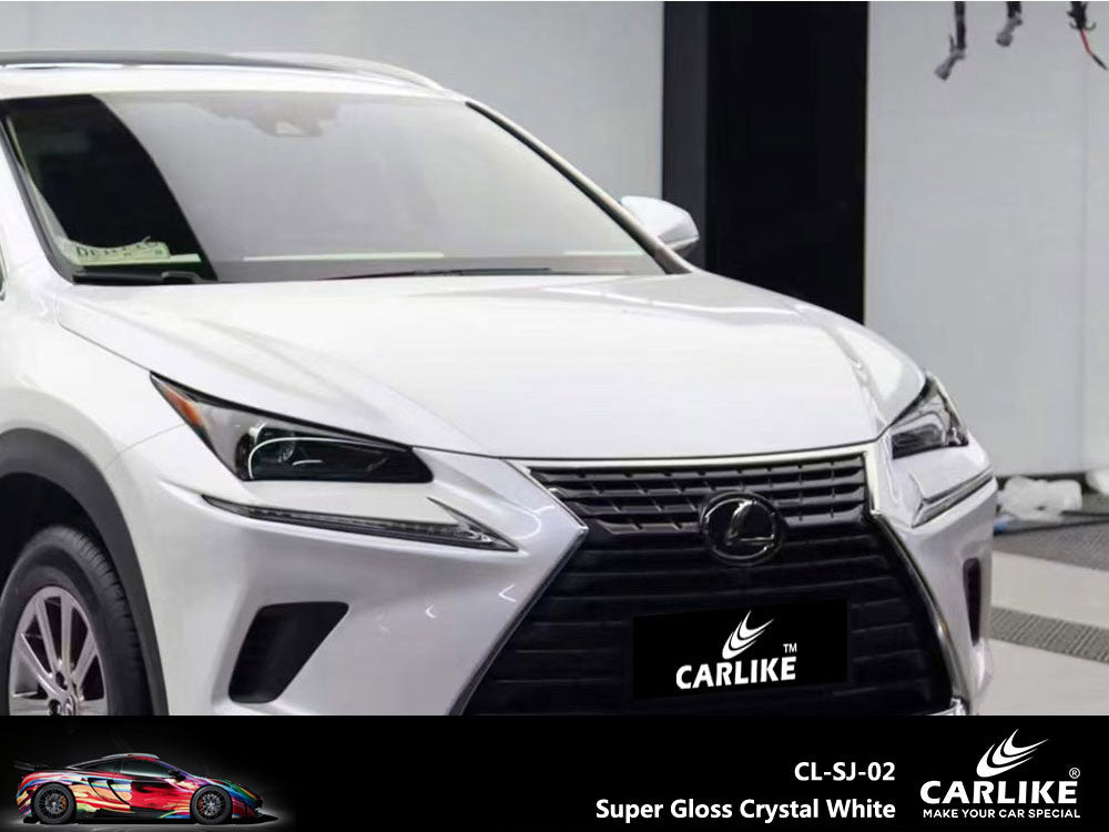 CARLIKE CL-SJ-02 Super Gloss Crystal White Vinyl - CARLIKE WRAP