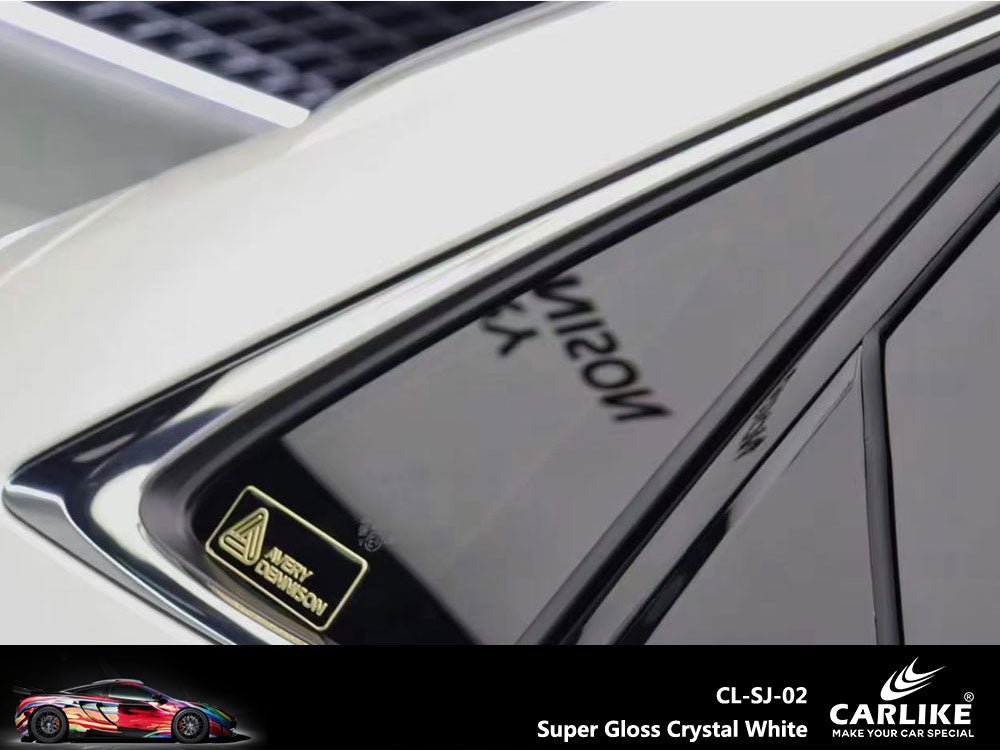 CARLIKE CL-SJ-02 Super Gloss Crystal White Vinyl - CARLIKE WRAP