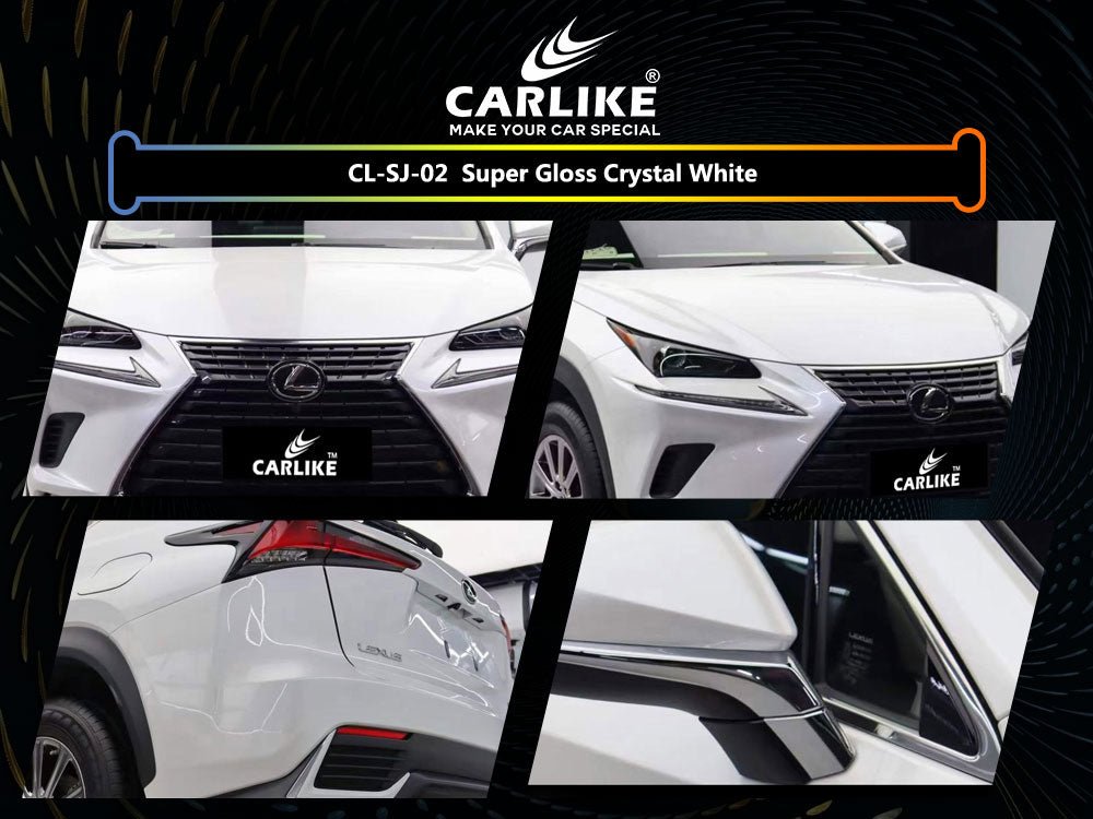 CARLIKE CL-SJ-02P Super Gloss Crystal White Vinyl PET Liner - CARLIKE WRAP