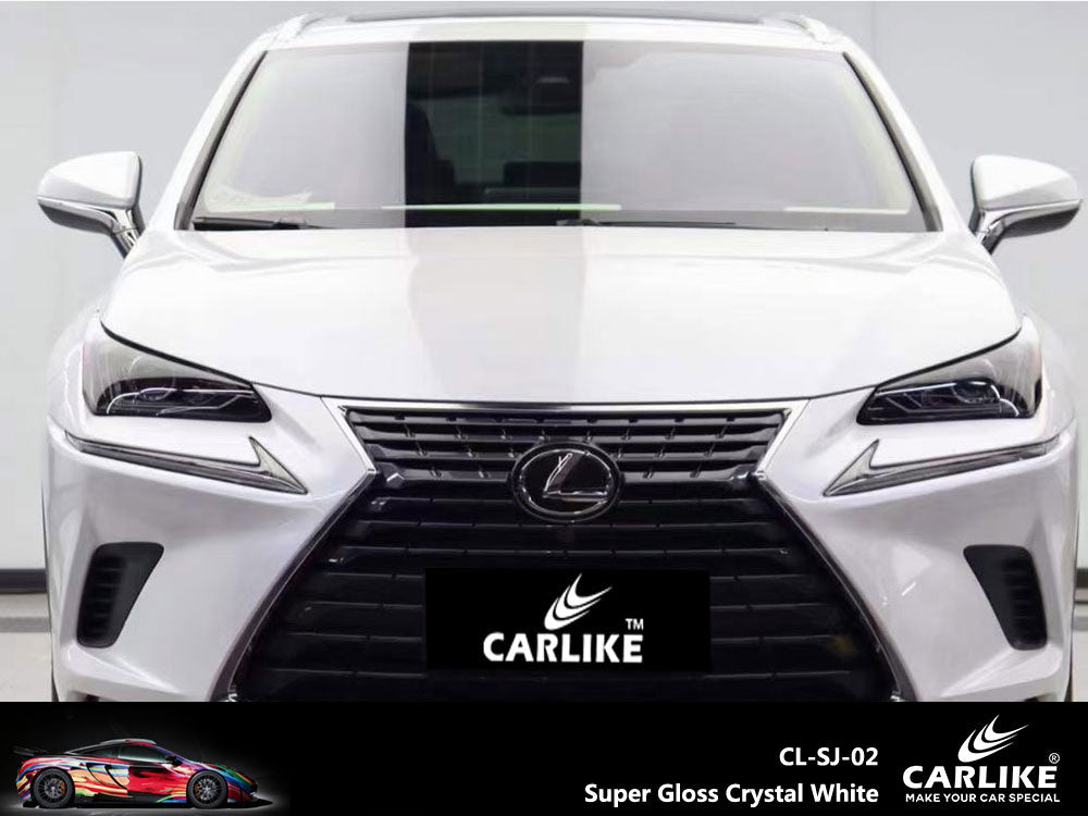 CARLIKE CL-SJ-02P Super Gloss Crystal White Vinyl PET Liner - CARLIKE WRAP