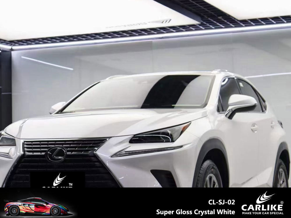 CARLIKE CL-SJ-02P Super Gloss Crystal White Vinyl PET Liner - CARLIKE WRAP