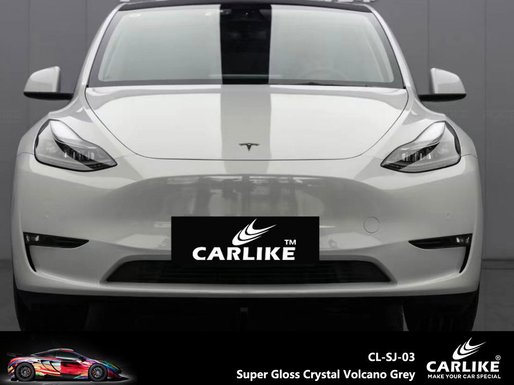 CARLIKE CL-SJ-03 Super Gloss Crystal Volcano Grey Vinyl - CARLIKE WRAP