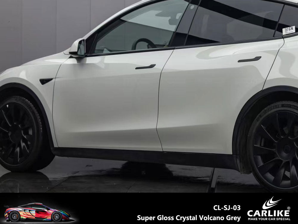 CARLIKE CL-SJ-03 Super Gloss Crystal Volcano Grey Vinyl - CARLIKE WRAP
