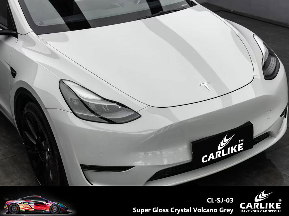 CARLIKE CL-SJ-03 Super Gloss Crystal Volcano Grey Vinyl - CARLIKE WRAP