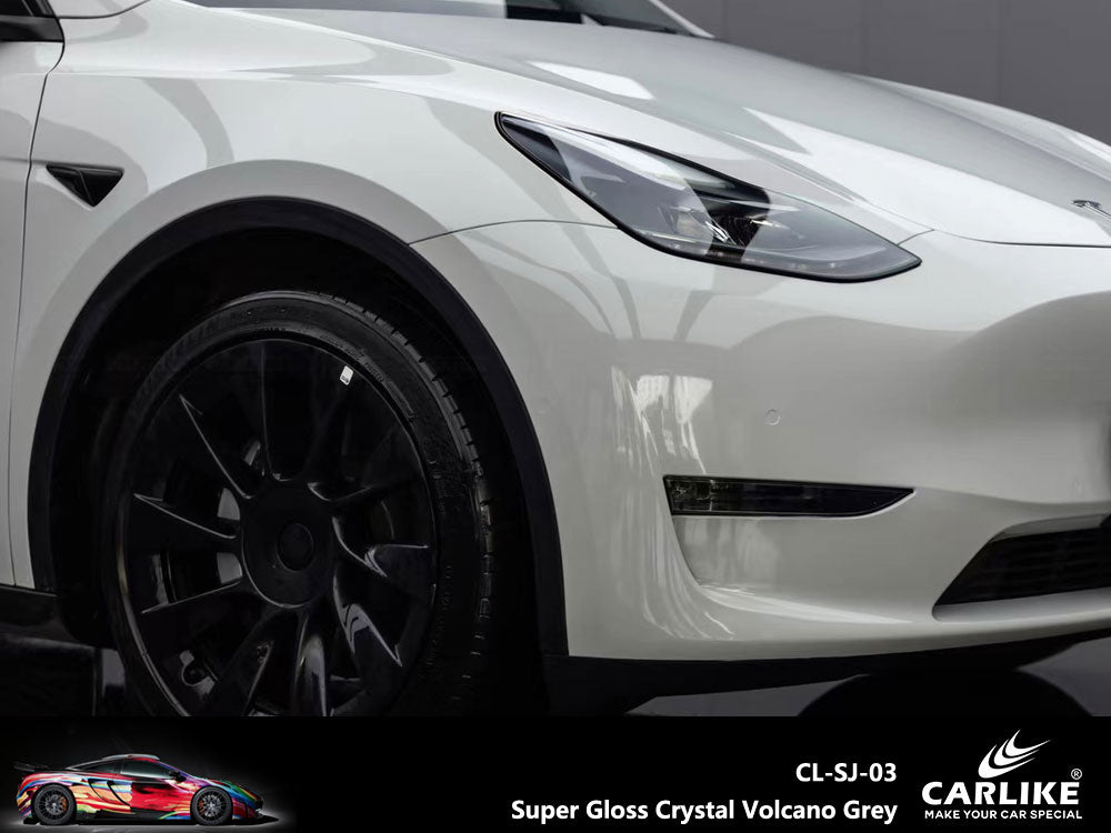 CARLIKE CL-SJ-03P Super Gloss Crystal Volcano Grey Vinyl PET Liner - CARLIKE WRAP