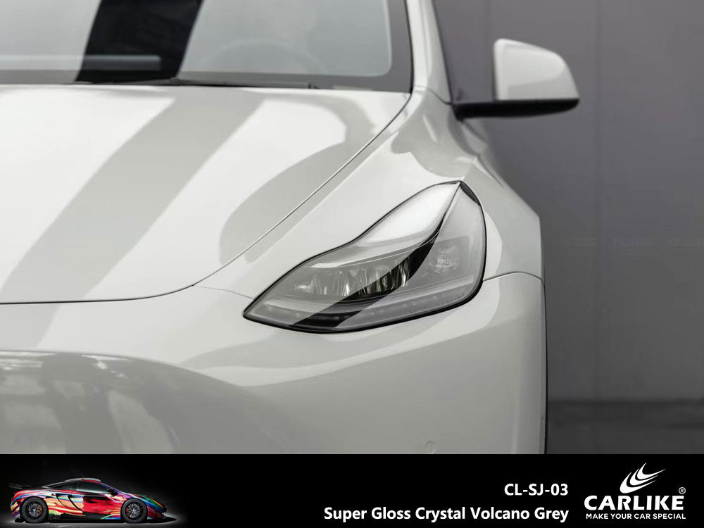 CARLIKE CL-SJ-03P Super Gloss Crystal Volcano Grey Vinyl PET Liner - CARLIKE WRAP