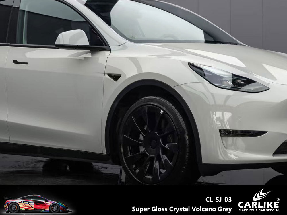 CARLIKE CL-SJ-03P Super Gloss Crystal Volcano Grey Vinyl PET Liner - CARLIKE WRAP