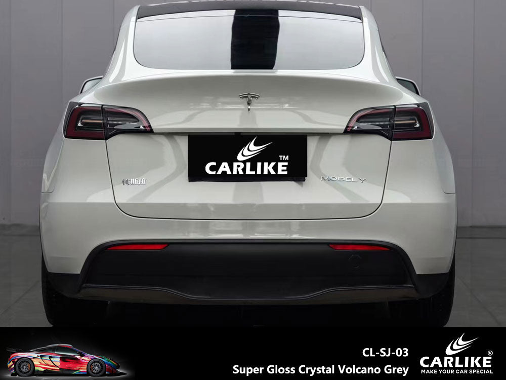 CARLIKE CL-SJ-03P Super Gloss Crystal Volcano Grey Vinyl PET Liner - CARLIKE WRAP