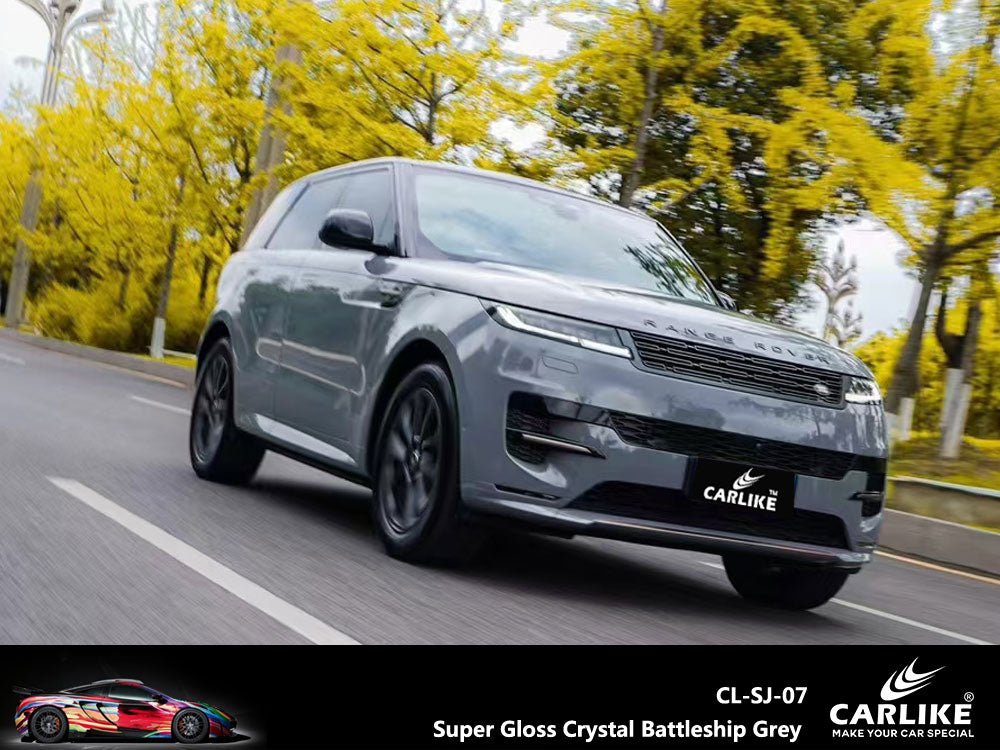CARLIKE CL-SJ-07 Super Gloss Crystal Battleship Grey Vinyl - CARLIKE WRAP