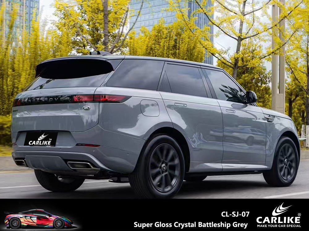 CARLIKE CL-SJ-07 Super Gloss Crystal Battleship Grey Vinyl - CARLIKE WRAP