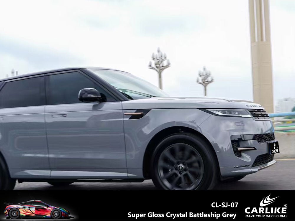 CARLIKE CL-SJ-07 Super Gloss Crystal Battleship Grey Vinyl - CARLIKE WRAP