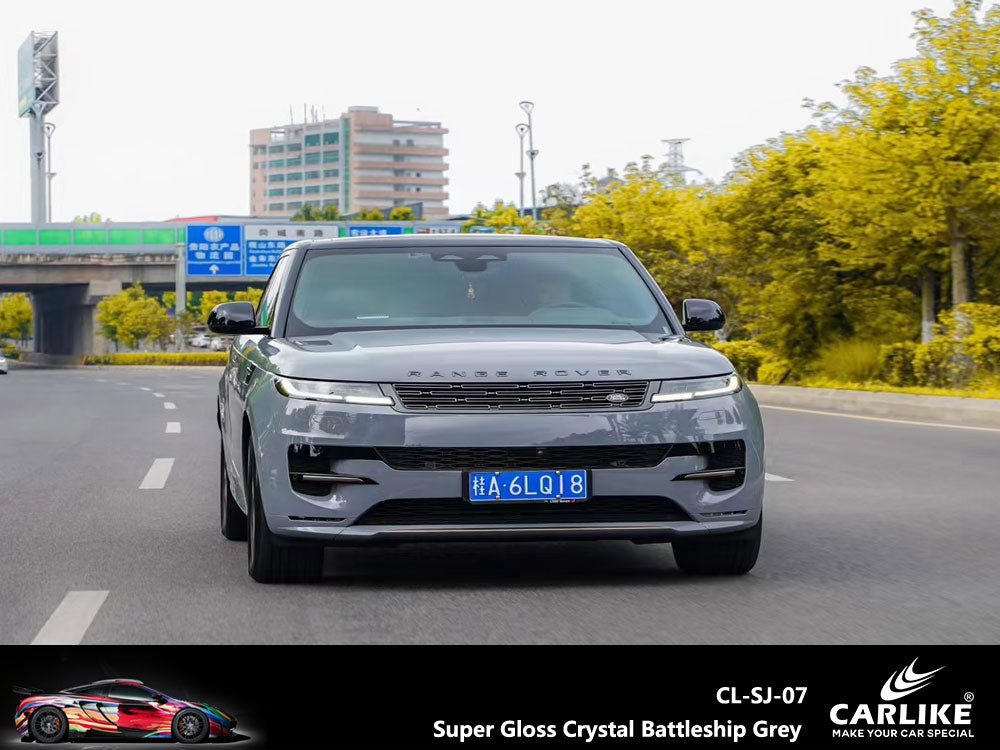 CARLIKE CL-SJ-07 Super Gloss Crystal Battleship Grey Vinyl - CARLIKE WRAP