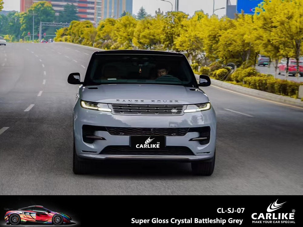 CARLIKE CL-SJ-07 Super Gloss Crystal Battleship Grey Vinyl - CARLIKE WRAP