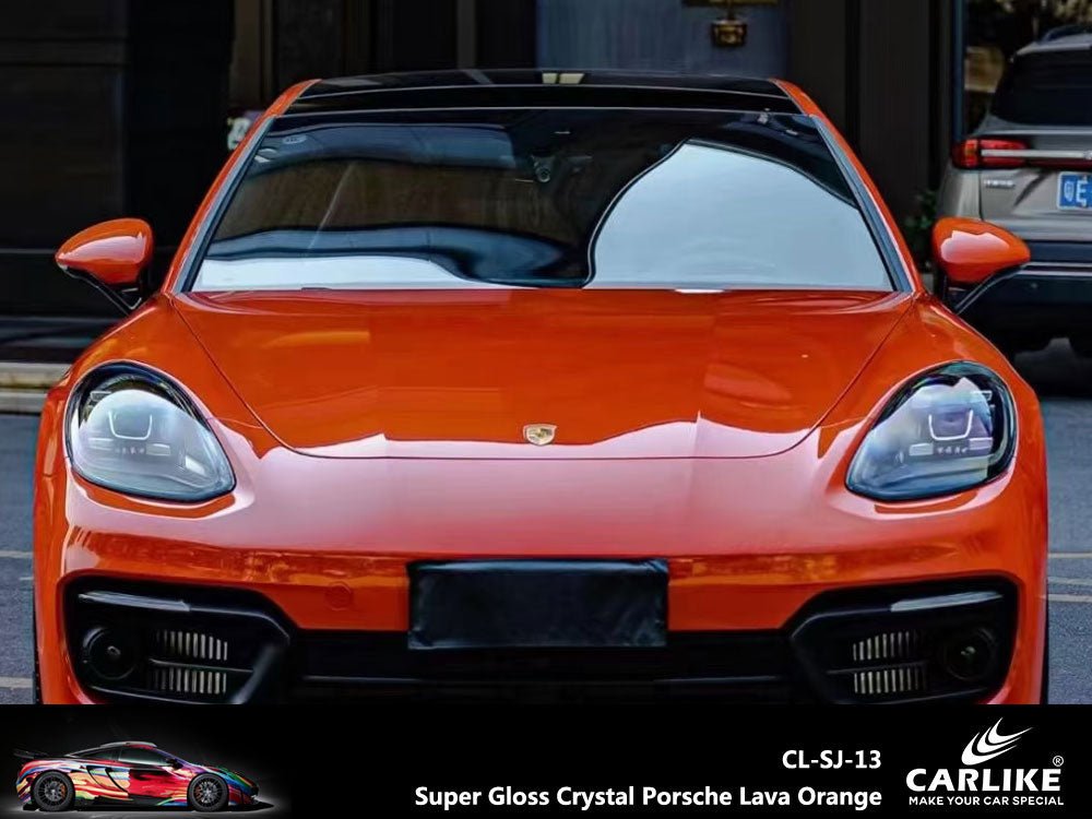 CARLIKE CL-SJ-13 Super Gloss Crystal Porsche Lava Orange Vinyl - CARLIKE WRAP