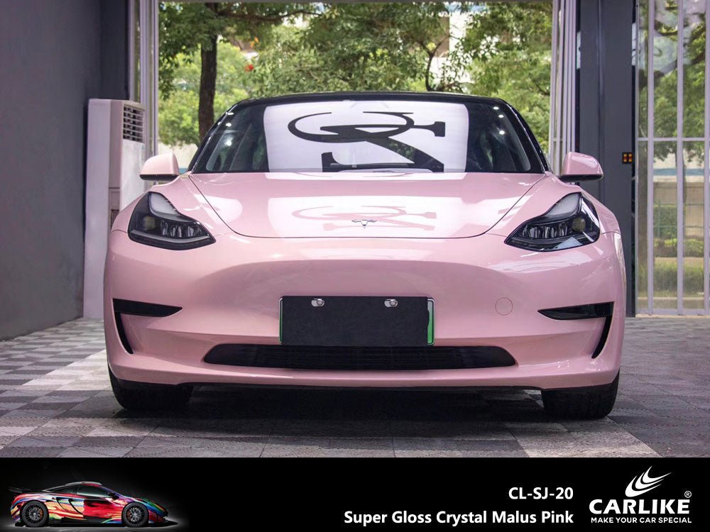 CARLIKE CL-SJ-20 Super Gloss Crystal Malus Pink Vinyl - CARLIKE WRAP