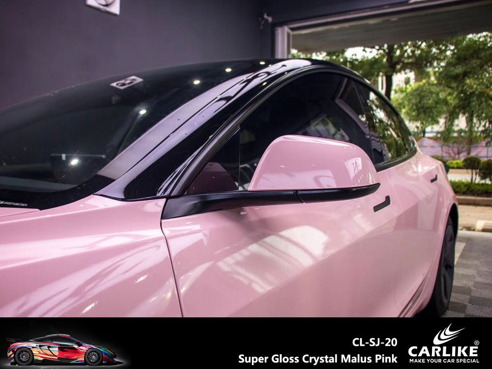 CARLIKE CL-SJ-20 Super Gloss Crystal Malus Pink Vinyl - CARLIKE WRAP
