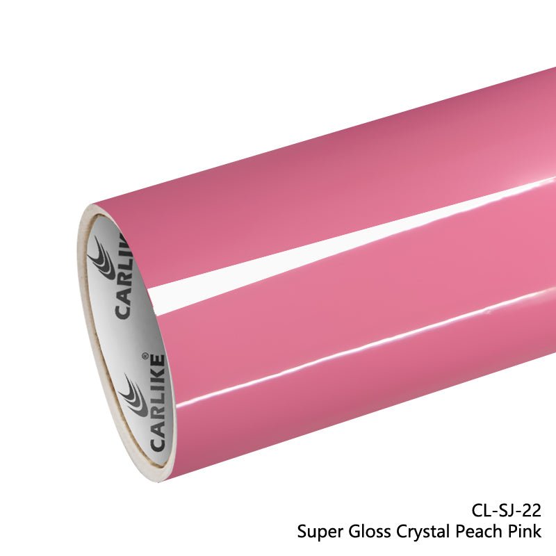 CARLIKE CL-SJ-22 Super Gloss Crystal Peach Pink Vinyl - CARLIKE WRAP