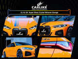 CARLIKE CL-SJ-26P Super Gloss Crystal Mclaren Orange Vinyl PET Liner - CARLIKE WRAP
