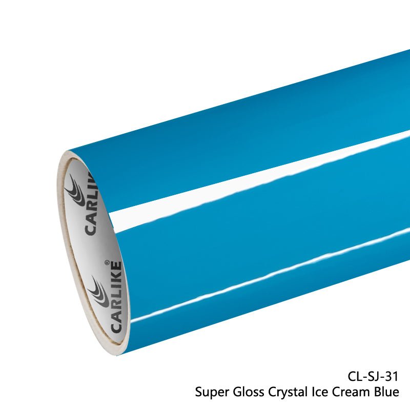 CARLIKE CL-SJ-31 Super Gloss Crystal Ice Cream Blue Vinyl - CARLIKE WRAP
