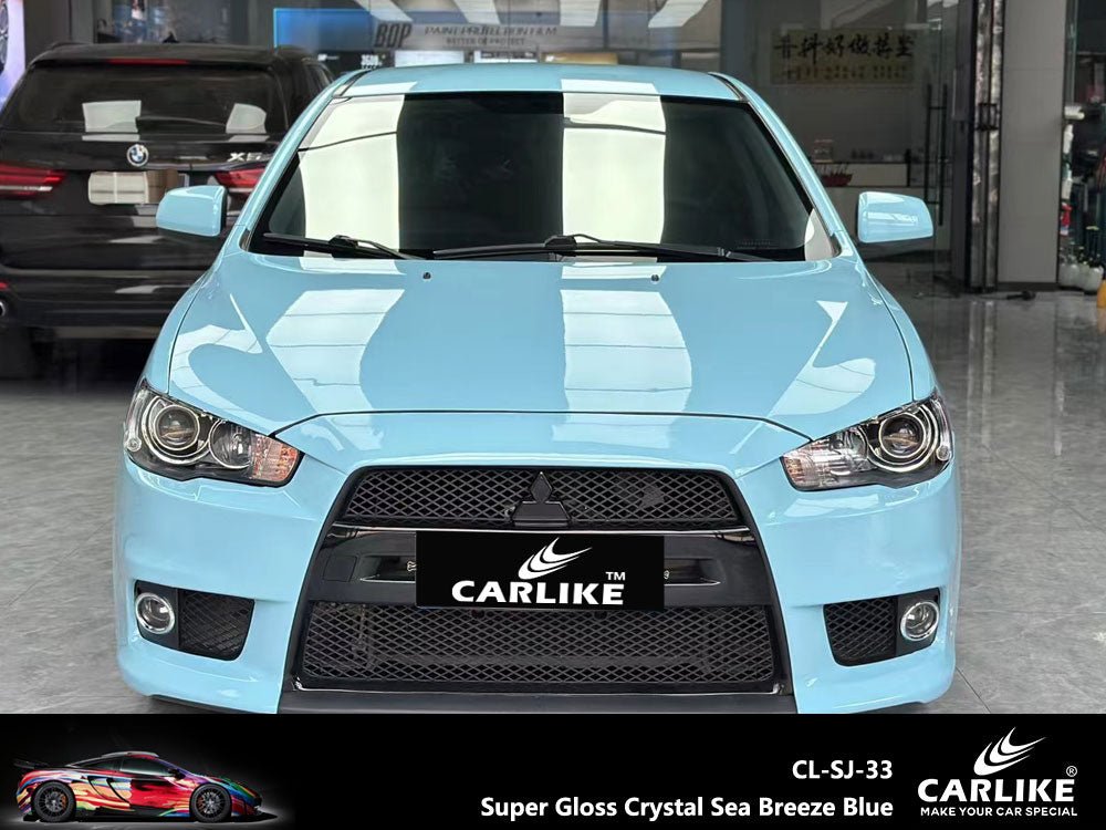 CARLIKE CL-SJ-33 Super Gloss Crystal Sea Breeze Blue Vinyl - CARLIKE WRAP