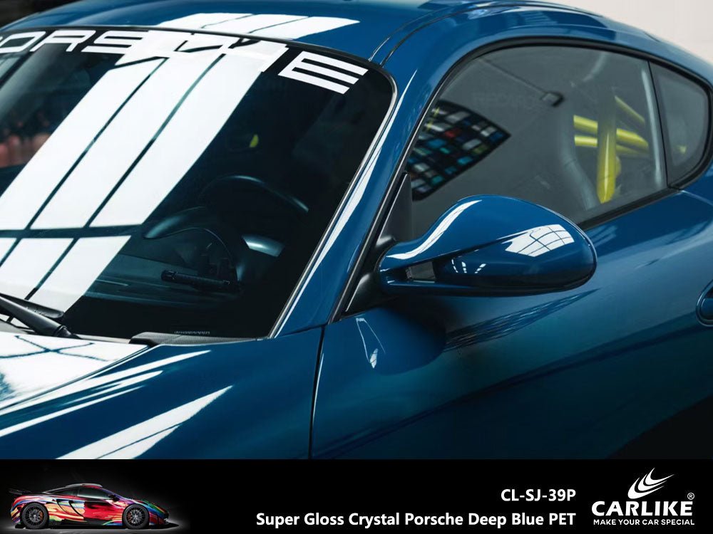 CARLIKE CL-SJ-39 Super Gloss Crystal Porsche Deep Blue Vinyl - CARLIKE WRAP