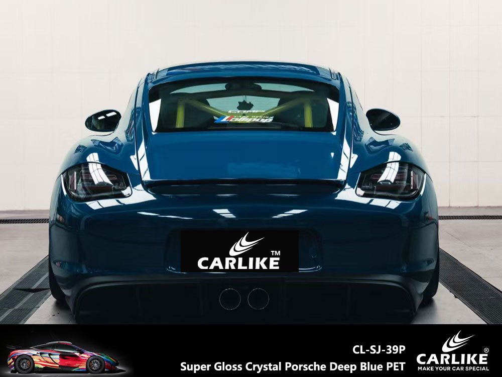 CARLIKE CL-SJ-39 Super Gloss Crystal Porsche Deep Blue Vinyl - CARLIKE WRAP