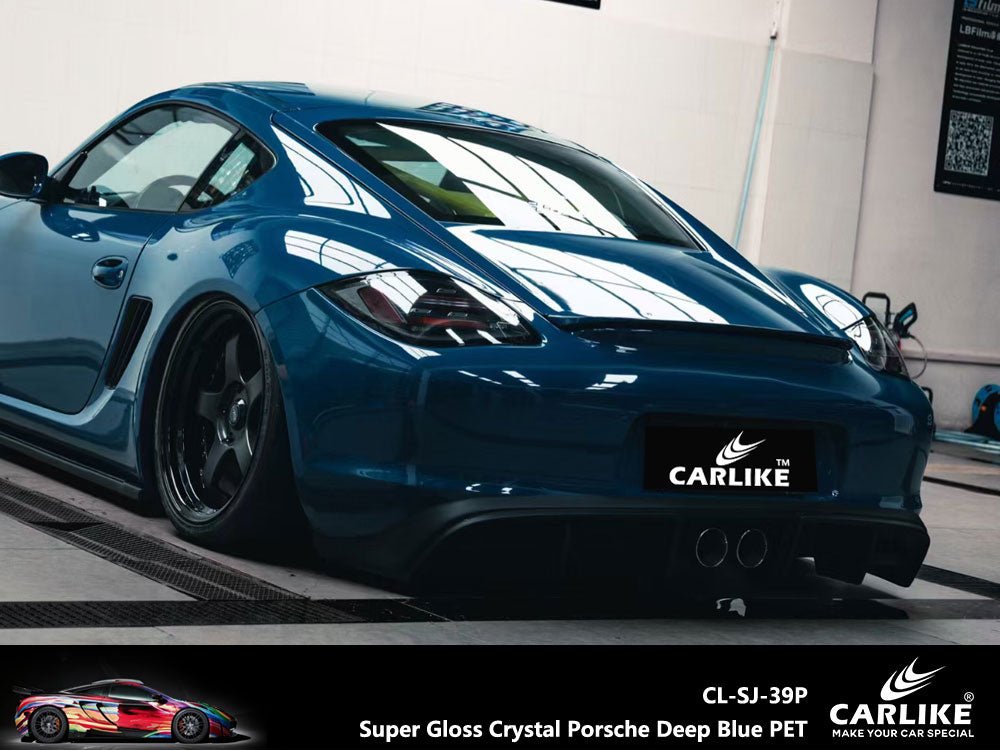 CARLIKE CL-SJ-39 Super Gloss Crystal Porsche Deep Blue Vinyl - CARLIKE WRAP