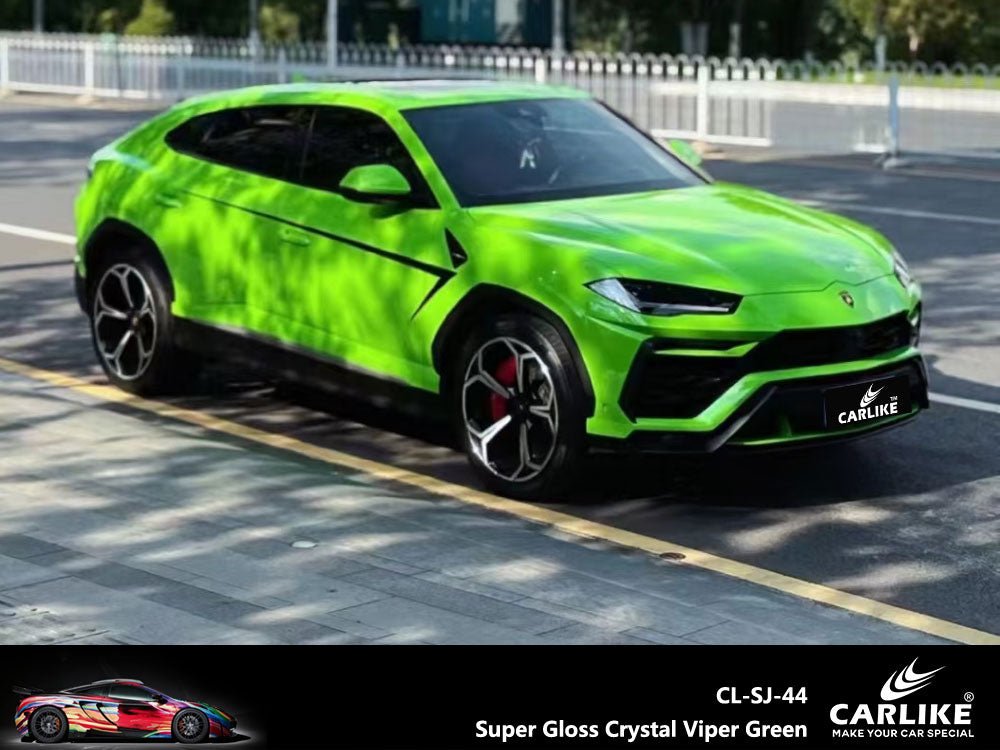 CARLIKE CL-SJ-44 Super Gloss Crystal Viper Green Vinyl - CARLIKE WRAP